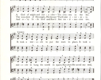 It Took a Miracle by John W Peterson - Digital Hymn Sheet Music - Key of G