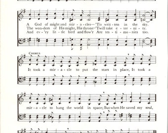 It Took a Miracle by John W Peterson - Digital Hymn Sheet Music - Key of G
