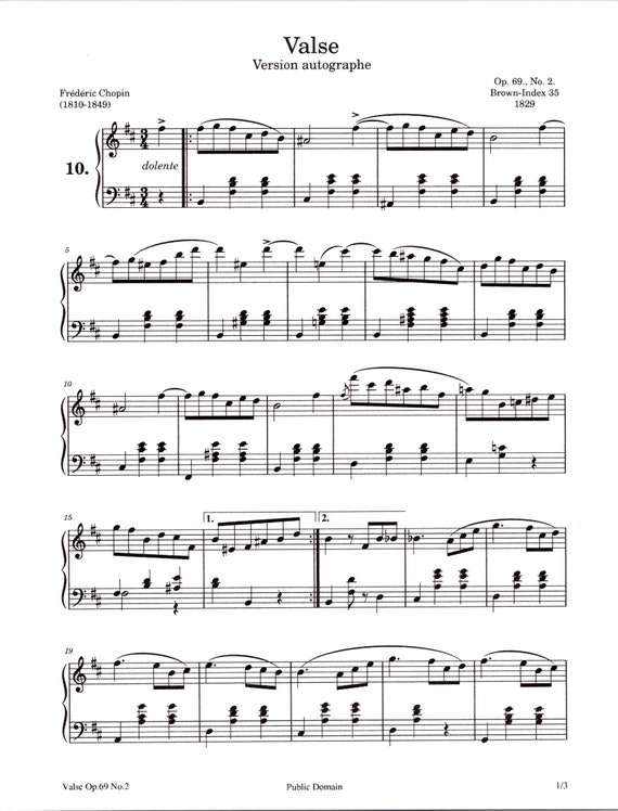 フレデリック・ショパン作曲「ワルツ 作品69-2」ピアノソロ - デジタル