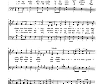 Heavenly Sunlight - Digital Download Hymn Tune for Piano Organ Voices