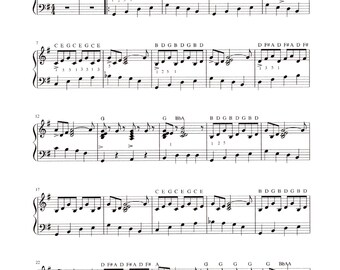 In the Mood (complete) - Digital Piano Solo - Intermediate Level - Key of G