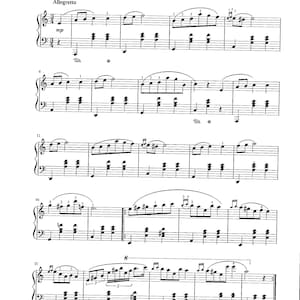 ピアノ楽譜 - ワルツ イ短調 - B 150 - Opus Posth