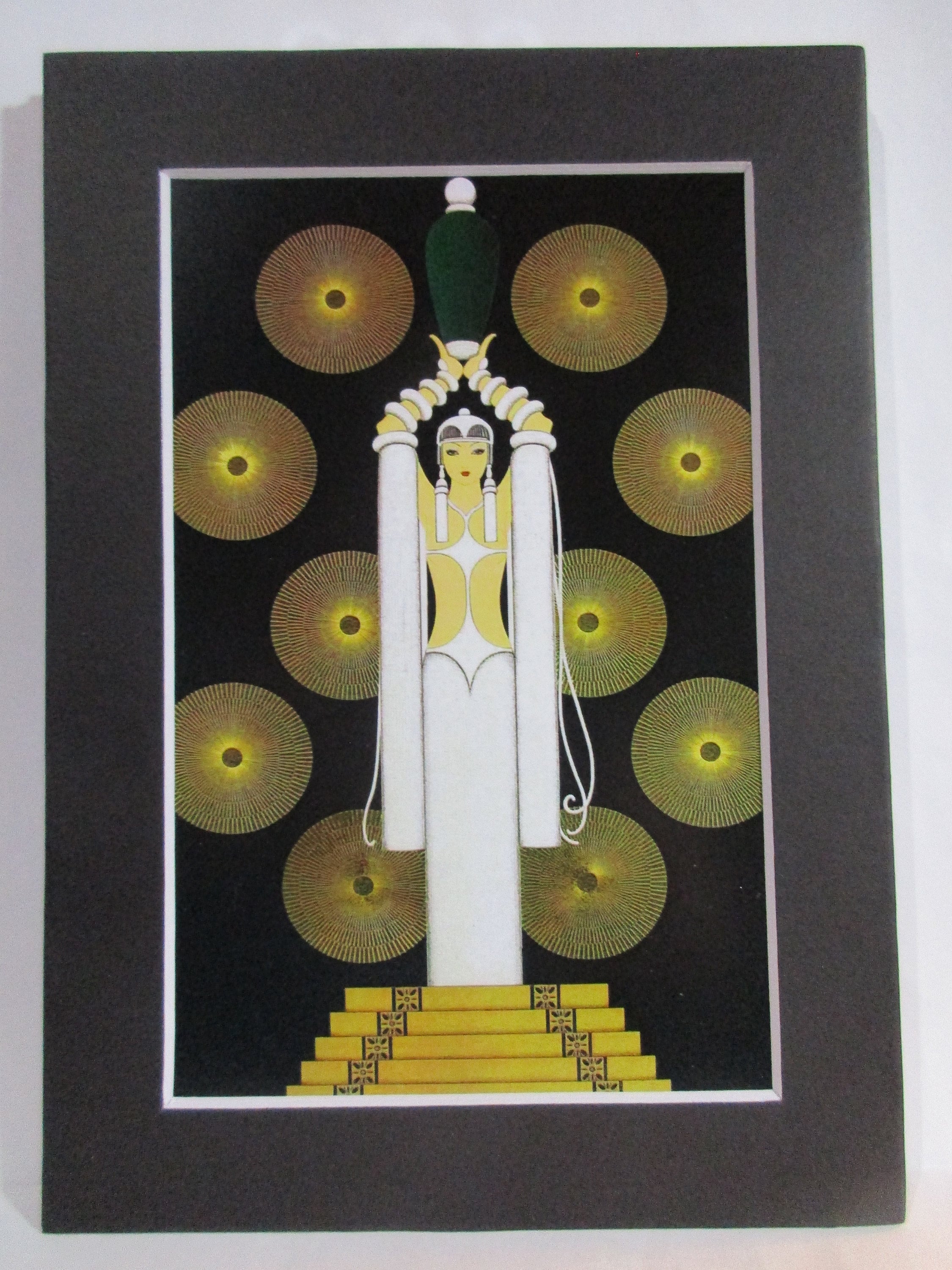 Erte Art Deco Postcard (romain De Tirtoff 1892 -1990) 20th Century