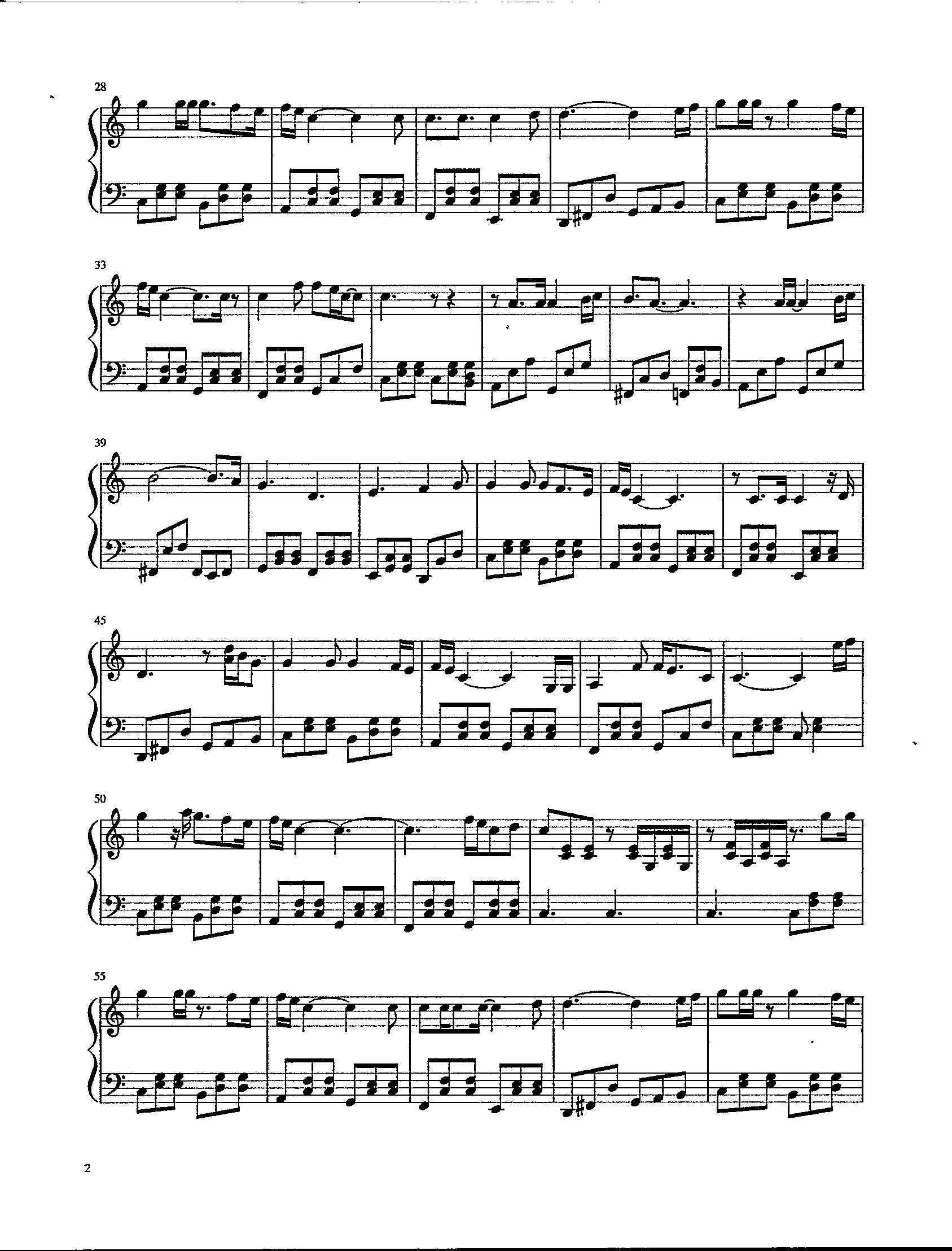 Piano Man Piano Solo - Digital Sheet Music - Key of C - Late ...