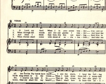 How Great Thou Art Sheet Music - Digital Hymn Tune - Key of B Flat