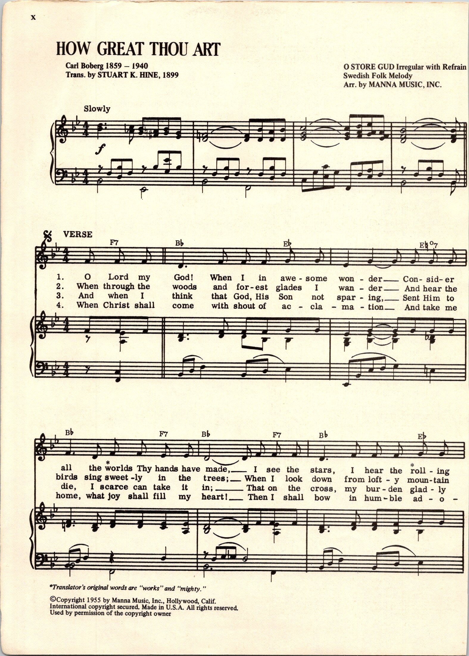 how great thou art lyrics