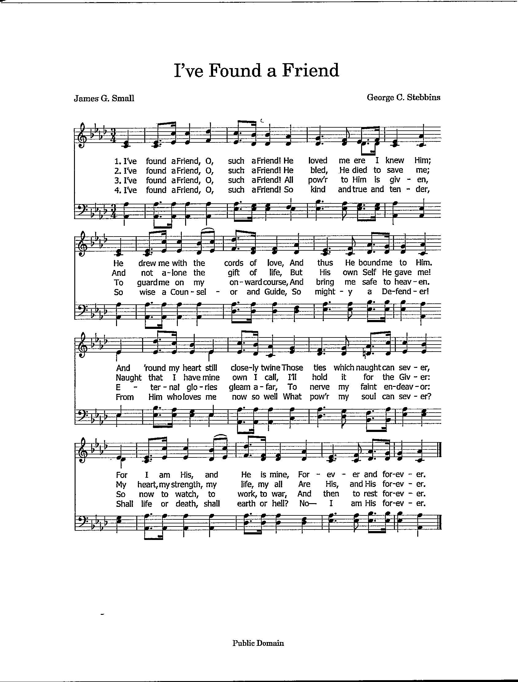 found a friend song