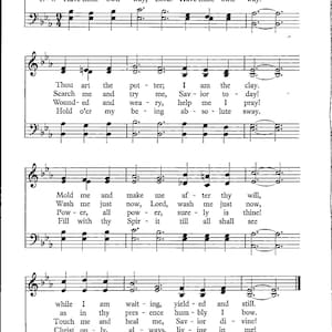 Have Thine Own Way, Lord - Digital Hymn Tune Sheet Music Key of E Flat