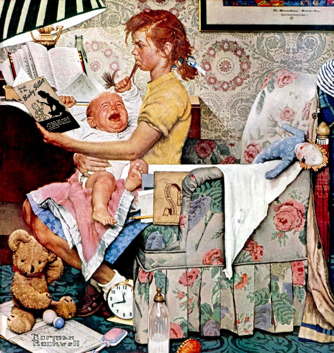 Norman rockwell girl - Etsy 日本