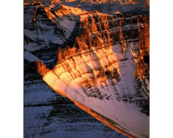 Postkarte - Montana - Sonnenuntergang auf Stoney Indian Peaks - Größe: 12,5 cm X 16,5