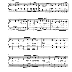 Mansion Over the Hilltop - Digital Hymn Tune Sheet Music - Key of C
