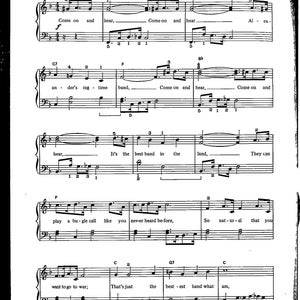 Alexander&#39;s Ragtime Band Sheet Music - Digital Download Key of F Intermediate Level