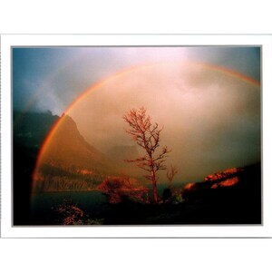 Postkarte - Regenbogen und St. Mary Lake vom Sun Point -Gletscher Nat. Park, Montana