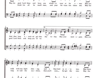 May the Good Lord Bless and Keep You (Simplified Version) - Digital Hymn Tune Sheet Music - Early Intermediate Key of C