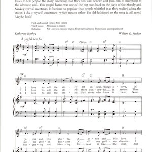 I Love to Tell the Story - Digital Hymn Tune Key of G