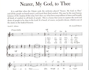 Nearer My God to Thee - Digital Sheet Music - Key of F