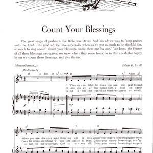 Count Your Blessings - Digital Hymn Tune Key of D