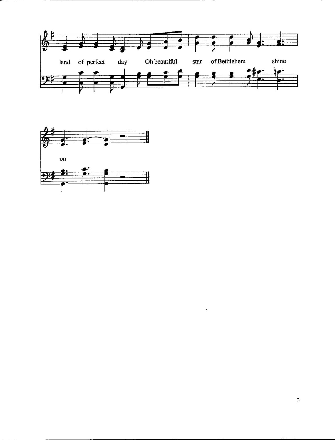 O Beautiful Star of Bethlehem - Digital Hymn Tune With Lyrics - Key of ...