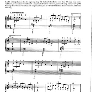Puede incluir: Una partitura musical para la canción "Beautiful Dreamer" de Stephen C. Foster. La música está escrita en notación estándar con una clave de sol y una clave de fa. El título de la canción está impreso en la parte superior de la página, junto con el nombre del compositor y los años de su vida. La música está arreglada para piano.