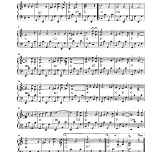 So ein Tag - Digital Piano Solo - Key of C