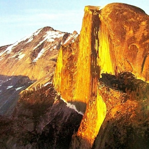 Carte postale - Ansel Adams 1949 Half Dome & Clouds Rest from Glacier Point Yosemite