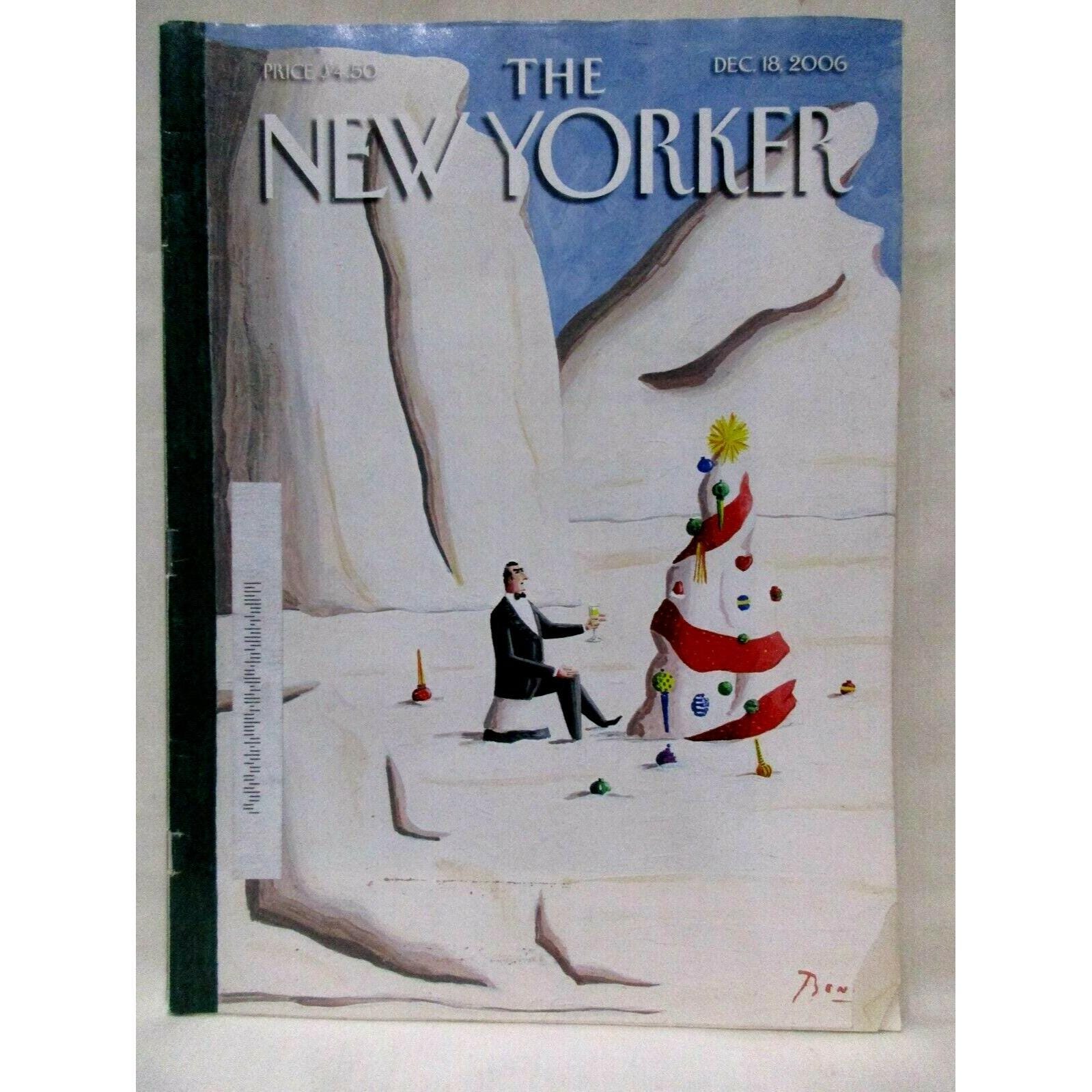 The New Yorker Magazine Dec 18 2006 Cover HAPPY HOLIDAYS by Benoit