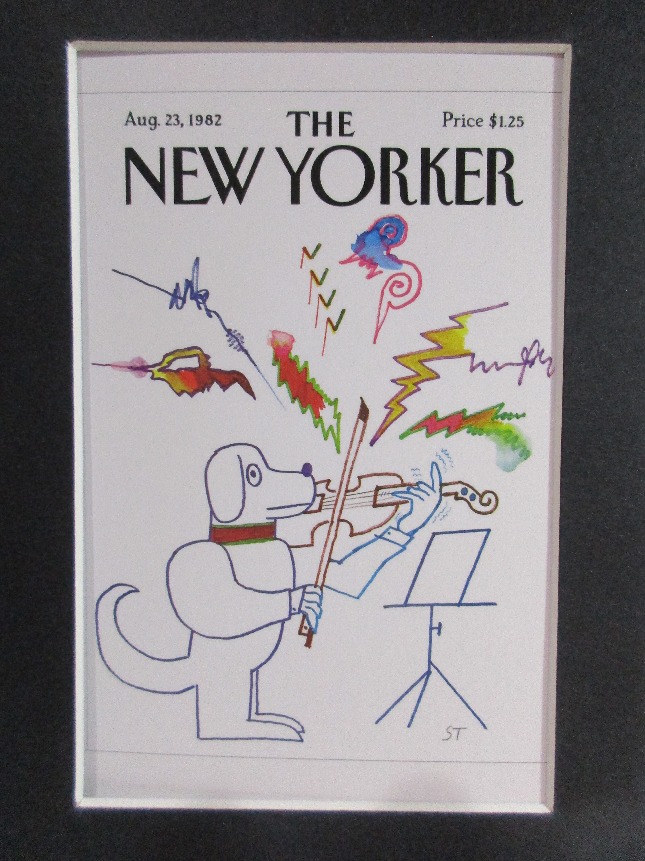 Postcard - Black Matted the New Yorker Magazine Cover by Saul
