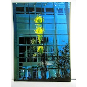 Cartão de Arte do Artista em Vidro Dale Chihuly - Lustre Verde Brilhante TNT 1997