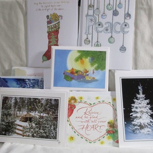 Lot of 24 Assorted Christmas Greeting Cards Various Brands All New w/Envelopes