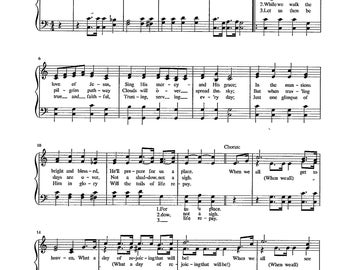 When We All Get to Heaven - Digital Hymn Tune with Verses - Key of C