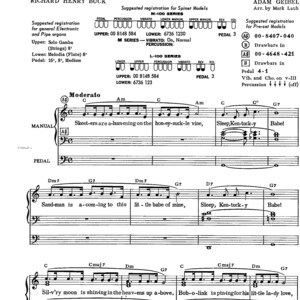 Kentucky Babe - Digital Organ Sheet Music Key of C Intermediate Level