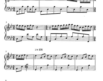 Mariage d'amour - Download digitale stampabile per pianoforte solo - Livello intermedio