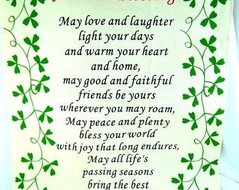 An Irish Blessing - Digital Download Poem - St. Patrick's Day