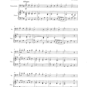 Violin and Piano Duet - Rigadoon - Digital Printable Sheet Music