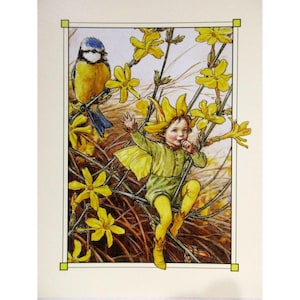 Cartão postal de arte de Cicely Mary Barker A fada do jasmim do inverno de Flower Fairies