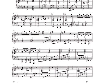 Somewhere Over the Rainbow (From The Wizard of Oz) - Digital Piano Solo Sheet Music - Late Intermediate Key of E Flat