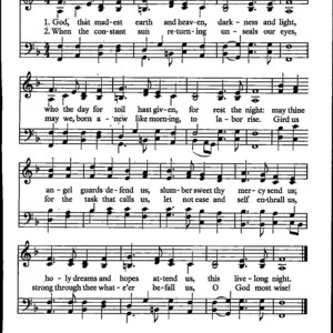 God That Madest Earth and Heaven Hymn Digital Sheet Music aka All Through the Night Key of F