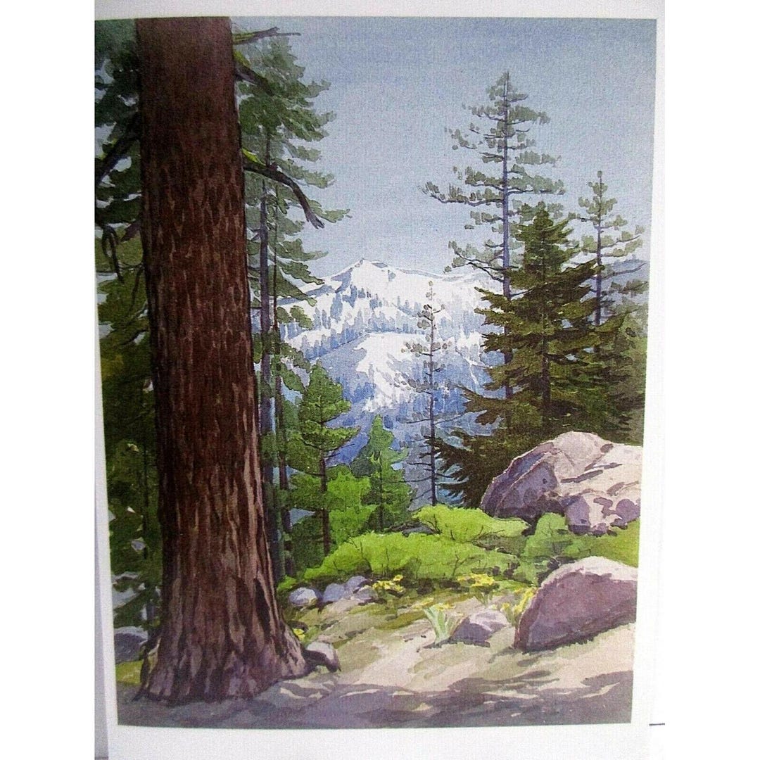 William S Rice Artist Notecard & Envelope - A Glimpse Through the Pines ...