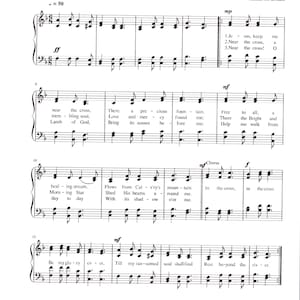 Jesus Keep me Near the Cross - Digital Hymn Tune Sheet Music - Key of F