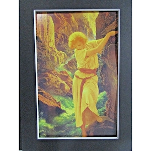 Carte postale Maxfield Parrish Art noir mat - Le canyon 1923 (couverture à vie mars 1923)
