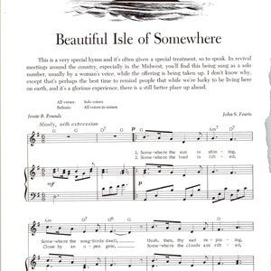 Beautiful Isle of Somewhere - Digital Hymn Tune Key of G
