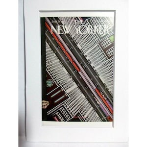 Postcard-White Matted The New Yorker Magazine Cover by Adolph K Kronengold 1928