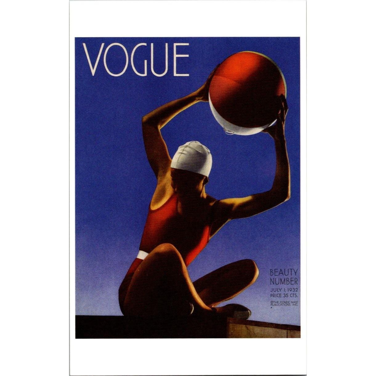 Postcard - Vogue Magazine Cover - July 1, 1932, by Edward Steichen