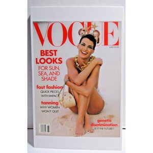 Postkarte - Vogue Magazine Cover Juni 1990 von Patrick Demarchelier