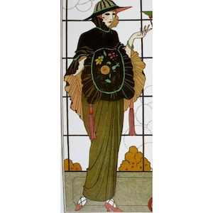 Carte postale Art déco George Barbier - réimpression 1913 Journal n° 116 Cape courte