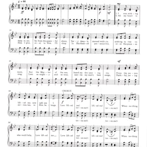 Love Lifted Me - Digital Hymn Tune Sheet Music Key of B Flat