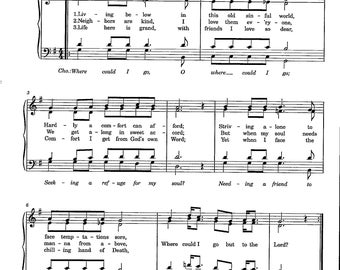 Heavenly Sunlight - Digital Download Hymn Tune for Piano Organ Voices