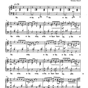 Dream a Little Dream of Me - Cyfrowy wydruk fortepianowy solo