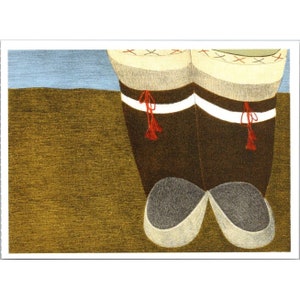 May include: A pair of brown leather boots with white fur trim and red tassels. The boots are on a brown background.