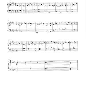 Because He Lives Piano Solo - Digital Hymn Tune Sheet Music - Key of A Flat Early Intermediate